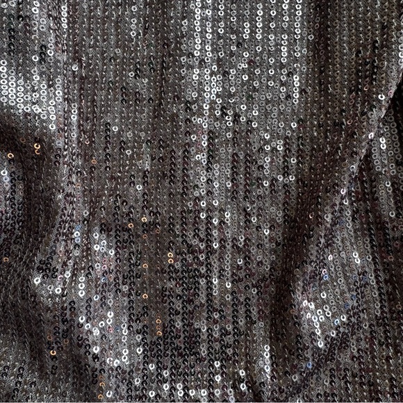 Banana Republic Champagne Gold Sequin Mini Party Halter Dress Adjustable Strap - Picture 8 of 8